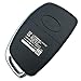 Replacement Uncut Key Remote Fob Case 4 Buttons fit for Hyundai Sonata Santa Fe Flip Key Remote Control Key Fob Shell