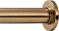 Ivilon Warm Gold Tension Curtain Rod for Shower & Windows, Adjustable 54-90 Inches, Rustproof Spring Rod