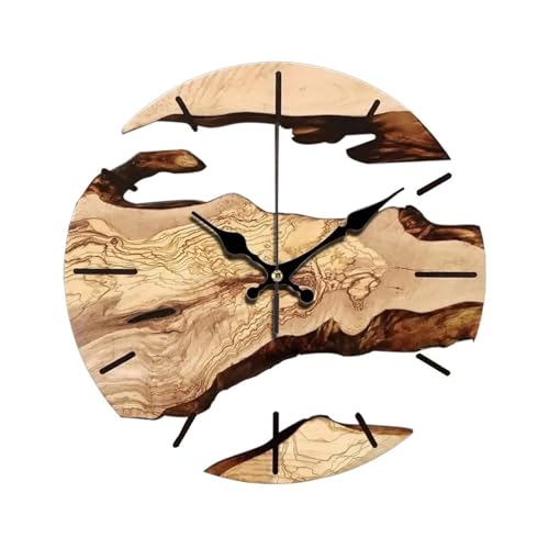 Horloge murale silencieuse en bois pour bien dormir - 2