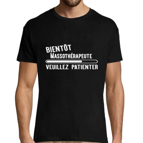 Massothérapeute bientôt t-shirt homme rigolo à porter au quotidien pour un look décontracté