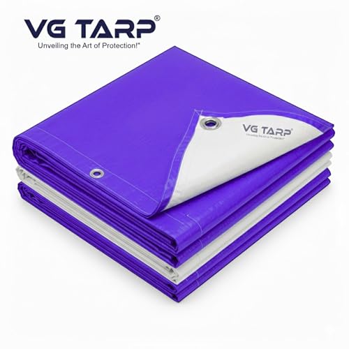 Image of PUR /WHI Tarpaulin SHEAD 6X9