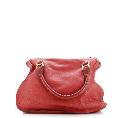 Pre-Loved Marcie Shoulder Bag Leather Large, Red3