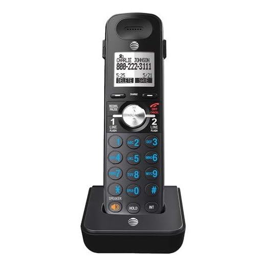 AT&T TL88002 (Black) Accessory Cordless Handset for AT&T TL88102 Expandable Phone System
