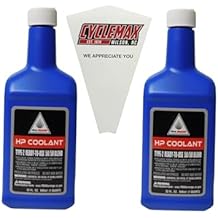 CYCLEMAX Two Pack Compatible with Honda HP Coolant 50/50 Blend 08C50-C321S02 Contains Two Quarts and a Funnel Superseded -08CLA-999-0E0A8