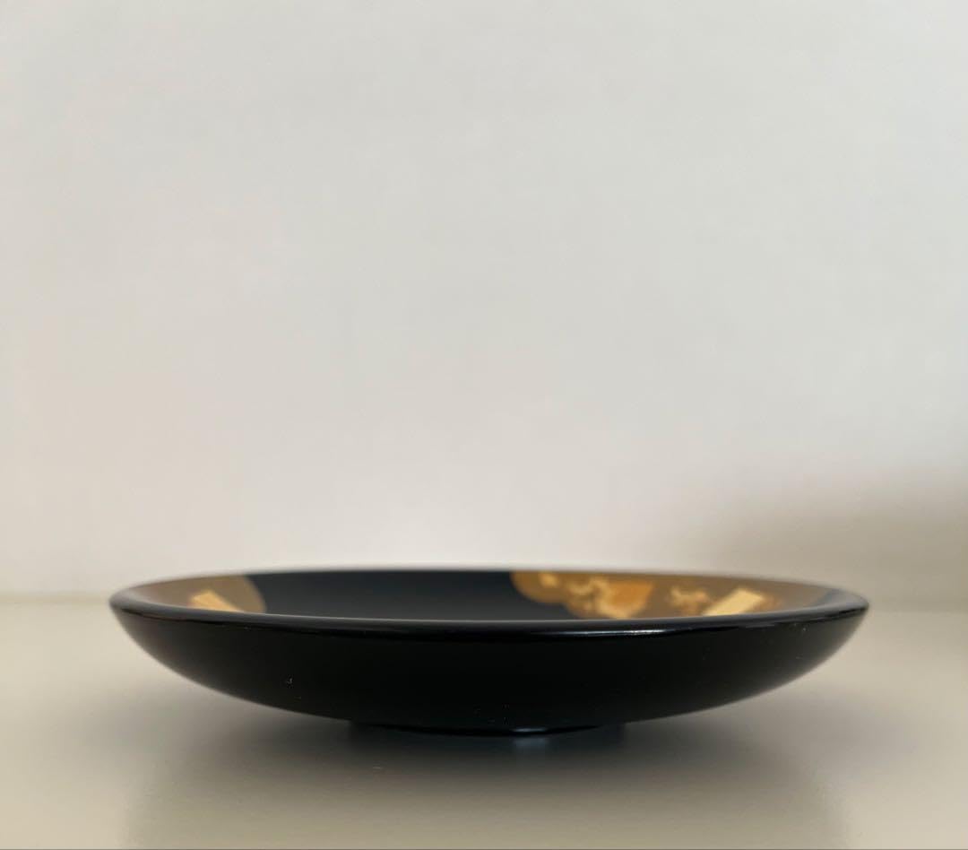 Amazon.co.jp: 秀衡塗 丸三漆器 銘々皿 金雲 5枚セット : ホーム