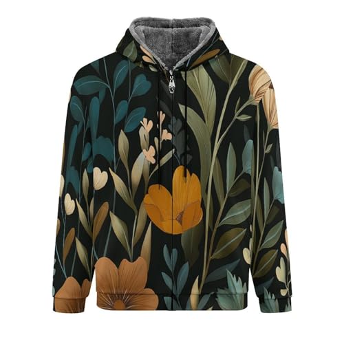 Veste polaire à fermeture éclair sweat thermique homme idéal pour les promenades d'hiver