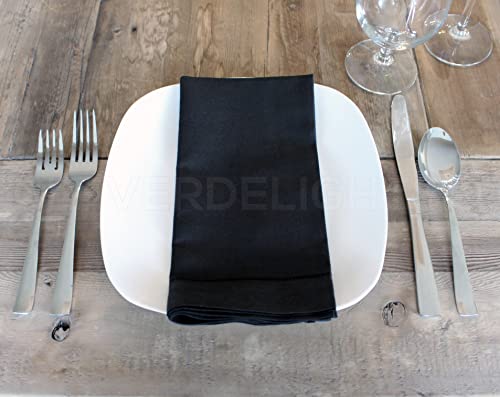 Servilletas de Tela Hemstitched 20" Pack 6 Negro miniatura 2