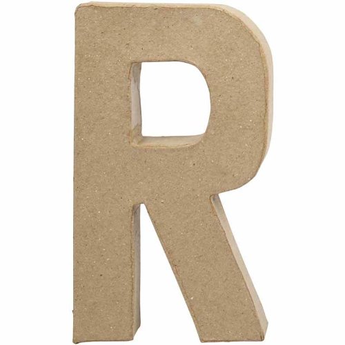 Create Crafts 26617 Creativ 20.5 Cm 1-Piece Papier Mache Letter R, Beige #TOP1