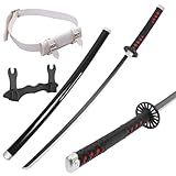 Demon Slayer Sword 40.5 inch Zenitsu Kamado Rengoku Sword/Tanjiro Anime Cosplay Various Styles Available (Tanjiro-Black and White Blade)