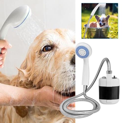 Bomba de ducha portátil para camping - Cabezal de ducha recargable por USB para exteriores, ideal para camping, senderismo, viaje, lavado de autos y limpieza de mascotas miniatura 2
