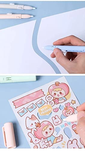 EXOFLY 2 in 1 Multifunction Paper Cutter, Paper Cutting Scissors DIY Ceramic Blade Pen,Mini Folding Scissor Pen Cutter,Pen Art Cutting Tool,Utility Cutter for School Supplies (1Pcs) 6 41uoIDfhvZL