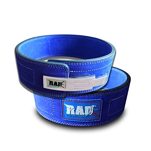 Rad Weight Lifting Belts Powerlifting And Weightlifting Belt With Lever Buckle, 10Mm (Blue, Small) #TOP1
