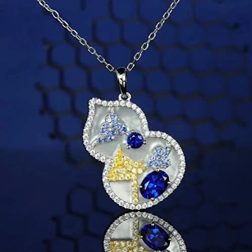 Collier pendentif pour les femmes argent colliers de coquille émeraude H3TF5J