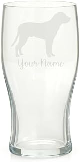 Personalised Greater Swiss Mountain Dog Engraved Pint Glass, Custom Dog Gift for Women, Gift for Men