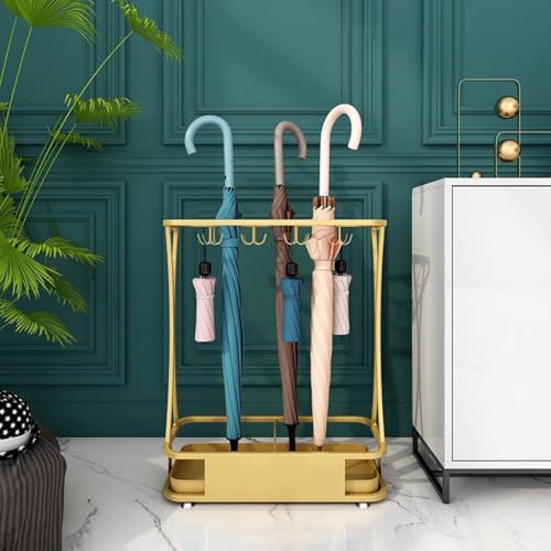 Porte-parapluie portable intérieur extérieur, support canne de marche - 3