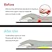 ProElife Office/Home PU Leather Mouse Wrist Rest Support Pad Mat Interior Soft Memory Foam for Magic Mouse Surface Mouse and Most of Wireless Wired Bluetooth Mouse Durable/Non-Slip (White)