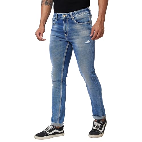Image of Spykar Men's Rover Regular Fit Mid Rise Casual Jeans