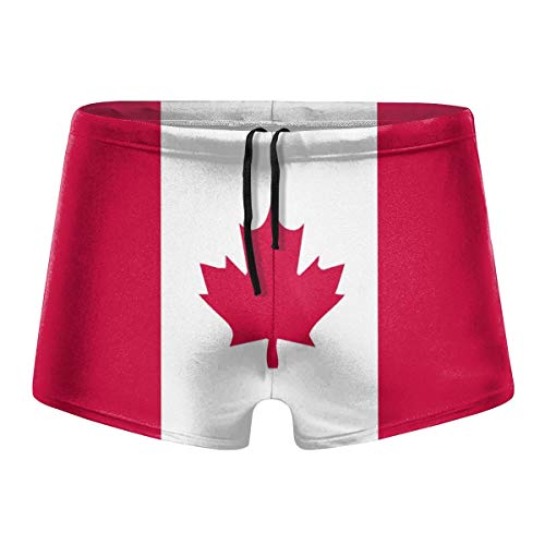 Canadian Flag Men Swimwear Swimsuits Surf Board Boxer Shorts Trunks