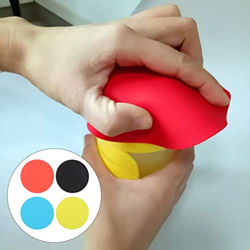 Doitool 4Pcs Rubber Jar Opener Gripper Pad, Rubber Grippers For Opening Jars, Silicone Bottle Opener Gripper For Seniors Kids Women #TOP1
