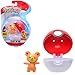 Pokémon Clip 'N' Go Teddiursa y Pokéball - Contiene 1 Figura de 5 cm y 1 Poké Ball - Nueva Ola 2021 - Licencia Oficial