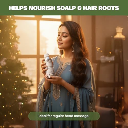 Image of VedaOils Jatamansi Hair Oil 100ml | Pure Herbal Extract for Growth Support | Helps Reduce Hair Fall, Improves Scalp Health & Encourages Restful Sleep | Natural Care Formula