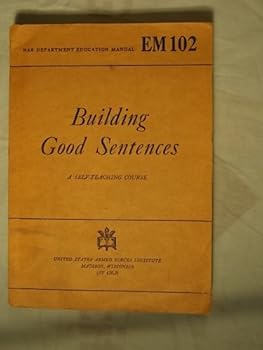 Paperback Building Good Sentences: A Self-Teaching Course Book