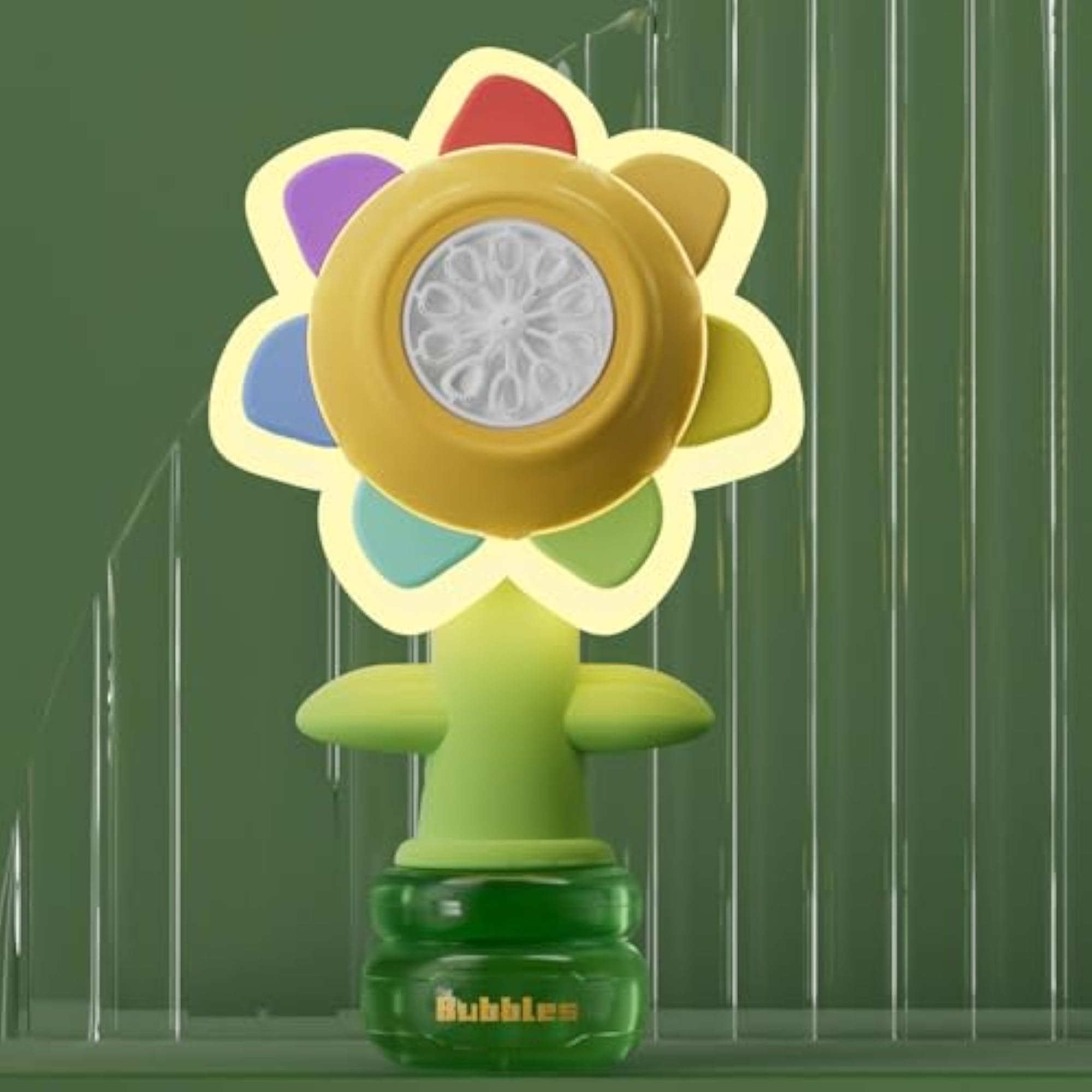 Electric Flower Bubble Maker Summer Toy