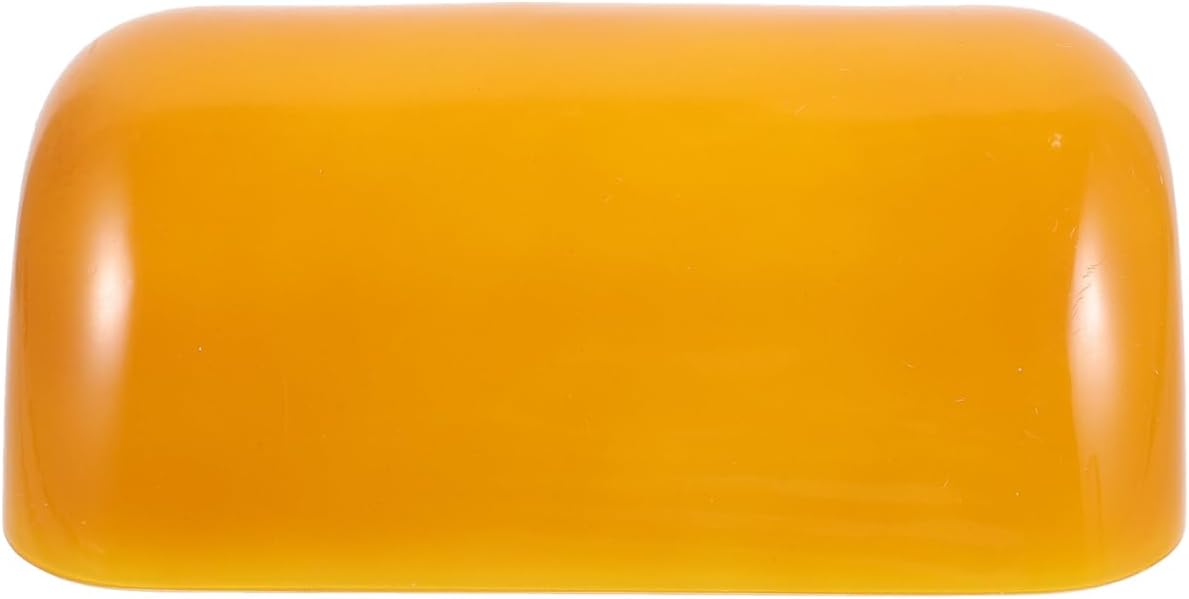 Angoily Vintage Bankers Lampshade Replacement Glass Table Light Cover Decorative Table Lamp Shade for Home Office Dormitory Elegant Smooth Finish