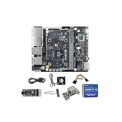 LicheePi 4A RISC-V Linux Open Source Single Board Computer, 64bit LPDDR4X 16GB RAM 128GB eMMC, TH1520 2.0GHz CPU 4TOPS NPU, Dual Gigabit Ethernet for mini PC Wireless Server, Support Android Debian