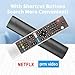 HS-7720 HS-7720H Voice Remote Control Compatible with Skyworth 4K UHD Smart Android TV 50UD7200 55UD7200 65UD7200 75UD6200 Replacement Controller with Netflix PrimeVideo Buttons