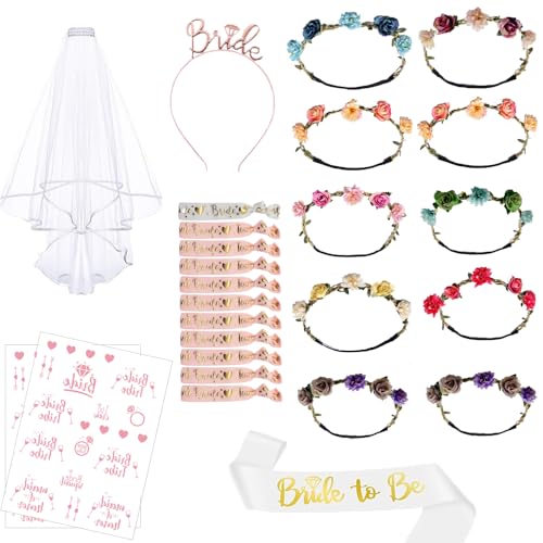 Kit per Addio al Nubilato Sposa e Amiche, Set da