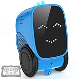 Lodmemo Robot Toys for Kids Interactive Kids Robot Smart Robot with Auto-Demonstration, LED Emoticons, Programming, Story, Remote Control Dinosaur Robot for Boys Girls Age 3-5 8-12, Blue