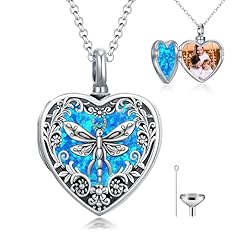 Opal Dragonfly Urn Locket
