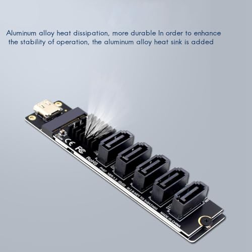 Adaptador Type-C a SATA3.0 para solucionar la falta de espacio y conectar 5 SSD 5