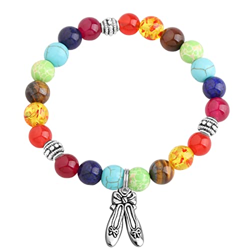MYOSPARK Dancers Ballet Shoes Charm Bracelet Gift for Dance Team, Recitals, Lover2