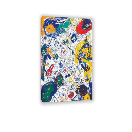 Peinture abstraite Sam Francis Météorite grand format pour décoration salon