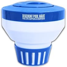 Pool Chlorine Floater 3" Tablet Floater | Pool Spa Chlorine/Bromine Floater Adjustable Vents | Large Floating Chlorinator Dispenser Capacity Designed to Hold Up to 5 Chlorine Tablets