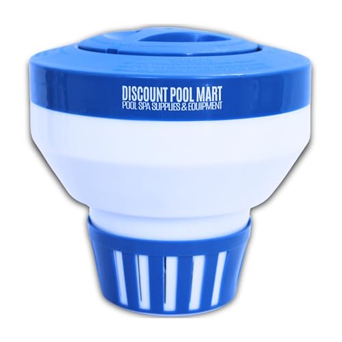 Pool Chlorine Floater 3" Tablet Floater | Pool Spa Chlorine/Bromine Floater Adjustable Vents | Large Floating Chlorinator Dispenser Capacity Designed to Hold Up to 5 Chlorine Tablets