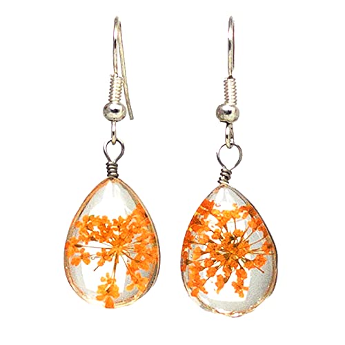 60Pcs Real Pressed Dried Flowers For Resin Crafts, Natural Dried Pressed Flowers For Candle Making Resin Jewelry Phone Case Diy Framed Decor (Orange) #TOP2