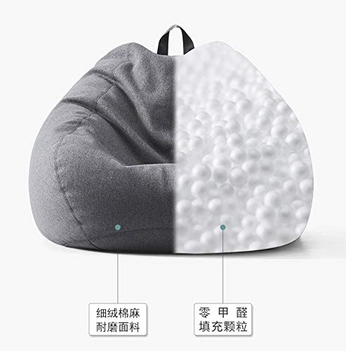 YFFS Classic Bean Bag Chair Sofa Cover, Lazy Bean Bag Storage Chair Cover, with Handles for Adults and Children, Without Filling, Bean Bag Chair Anti-fouling Cover (11,100 x 120 cm)