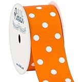 Size: 10 yards per spool, 1 piece per package Grosgrain Fabric: 100% polyester, washable, dry-cleanable, non-shrink, color-fast Excellent Printing: Clearly printed pattern and vibrant colors Polk Dots: Classic polka dot design will always be in style...