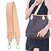 jiesinlov Vachetta Leather Straps Replacement Bag Shoulder Strap for Neverful Tote Handbag(Apricot-65)