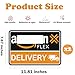 ROMINVIC Car Magnets Flex Driver,Heavy Duty Reflective Flex Delivery Driver Car Sign,2pcs Car Magnets Rural Carrier Delivery for Cars, SUV, Trucks,Bumper Sticker