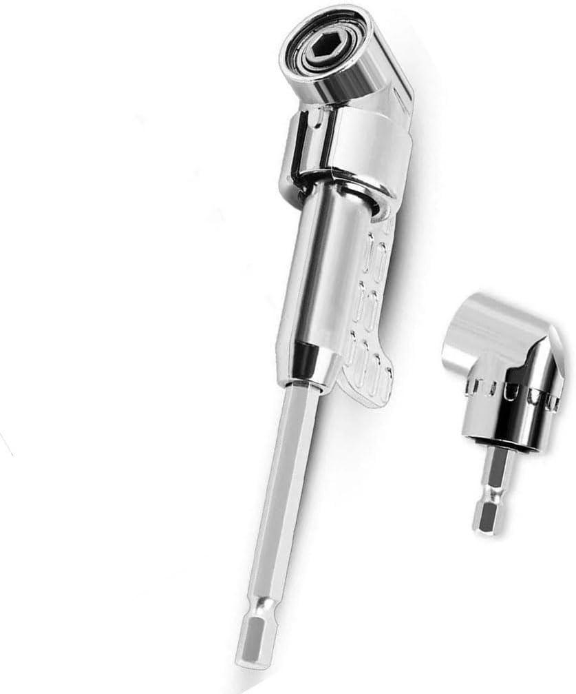1PCS Drill, Batch Head Corner Tool, L-Shaped Corner 105 Degree Universal Screwdriver Turning Tool, Electric Batch Drill Right Angle Screwdriver Head(A)