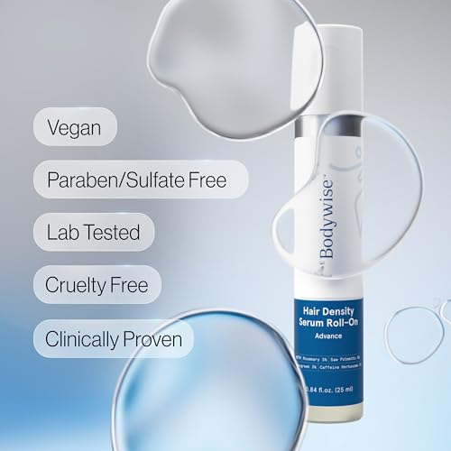 Image of Be Bodywise Hair Growth Serum Roll On - 5% Saw Palmetto, 3% Rosemary Oil for Hair Growth, 3% Fenugreek,1% Caffeine Herbasome | Serum for Hair Loss & Hair Regrowth For Men & Women 25ml /0.84 fl oz