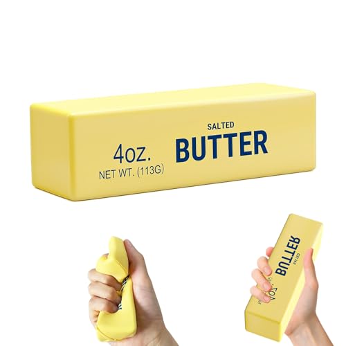 Butter Squishy, Squeeze Toys, Squishy Butter, Realistic Butter Stick Soft Squeeze Toys (Butter-1PCS)