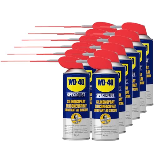 WD-40 Specialist Silikonspray 2x400 Ml – Mit Smart Straw Für Präzises Sprühen
