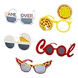 5 Pcs Various Style Party Sunglasses Fancy Photo Props Funny Food Sunglasses