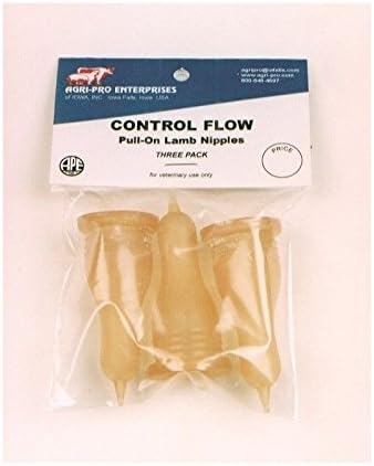 Agri-Pro Lamb Gum Rubber Nipples for Pop Bottle 3 Pack