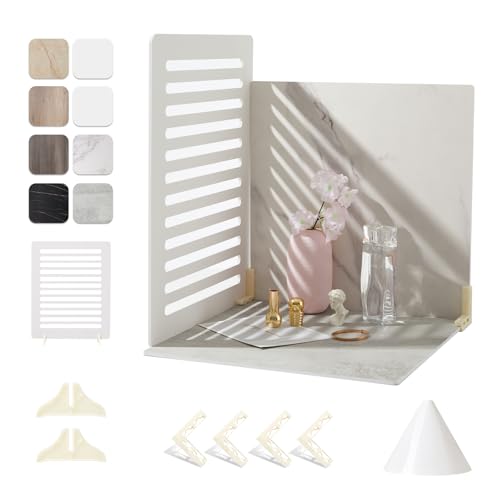 4PCS 16x16 Inch Backdrop Boards, 1PC 15x19 Inch Window Shadow